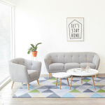 Fuurn SA1452-3 Vienna 三人座布藝梳化 (淺灰色)